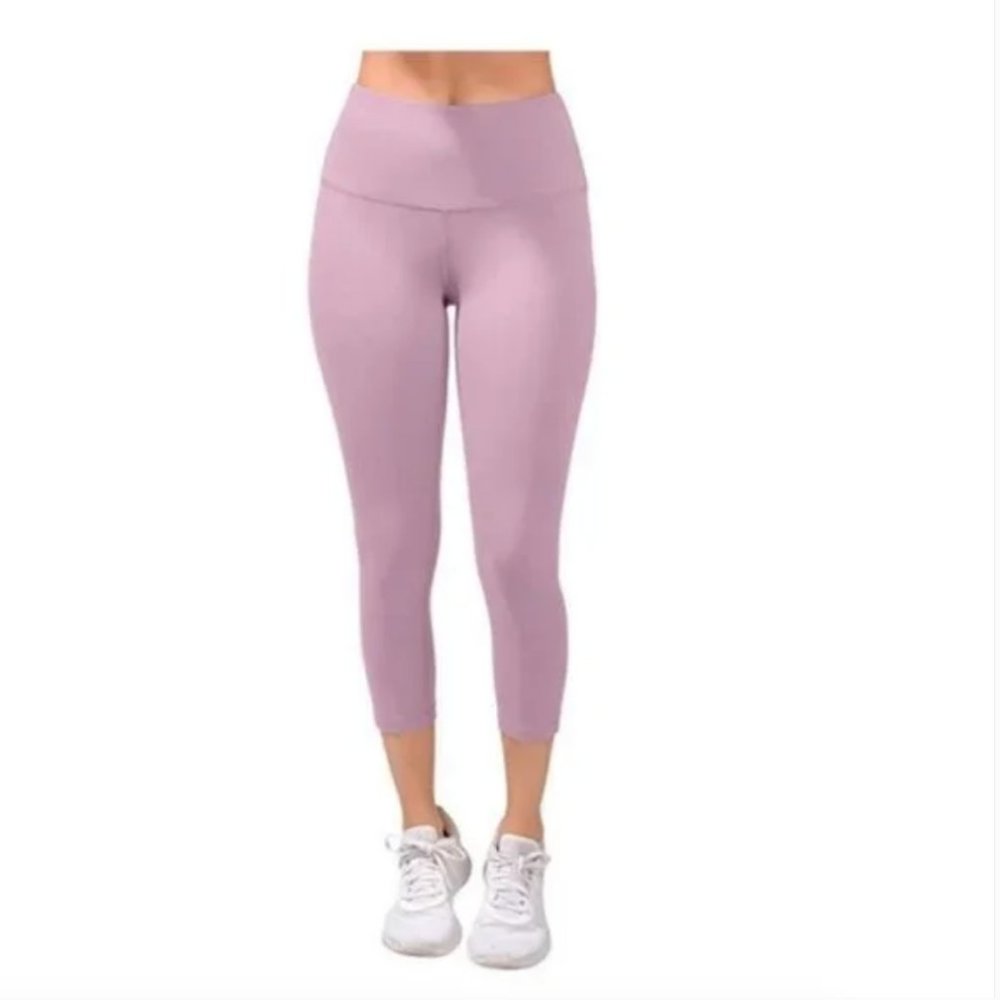 Yogalicious High Waist Squat Proof Yoga Capri Leggings with Pockets